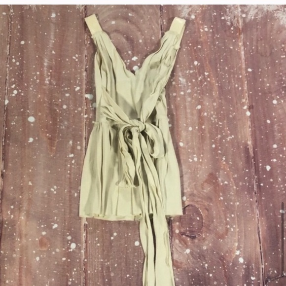 NWT PRADA Tank Top Sleeved Cream Blouse - Picture 5 of 8